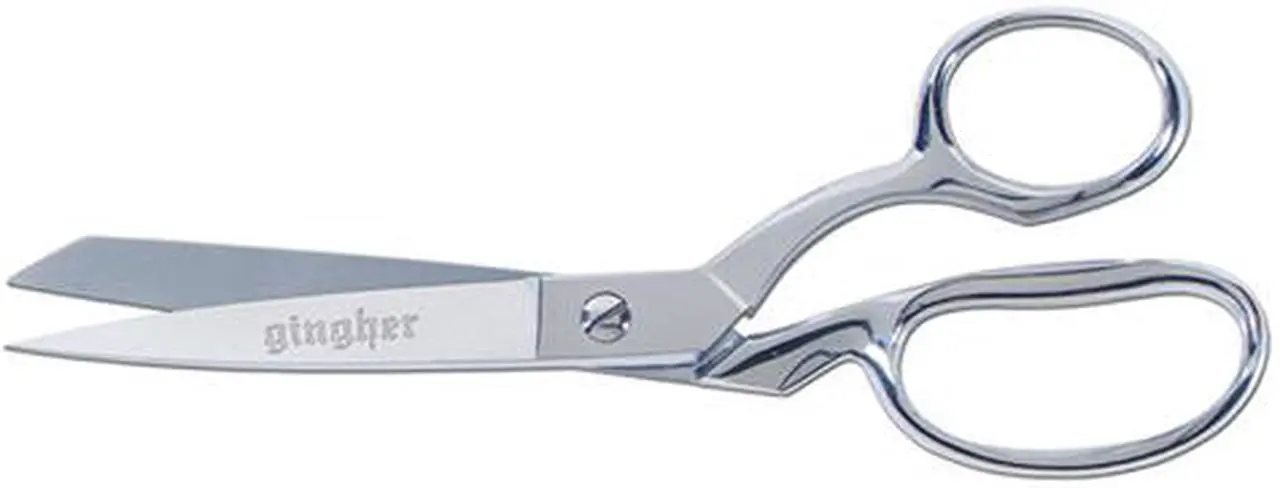 Main image of Knife Edge Bent Trimmer Shears 8"-With Molded Nylon Sheath
