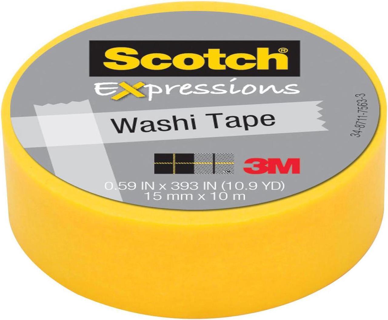 Alt view image 2 of 17 - 3M C314-ORG Washi Tape .59 in. x 393 in. - 15mmx10m -Orange