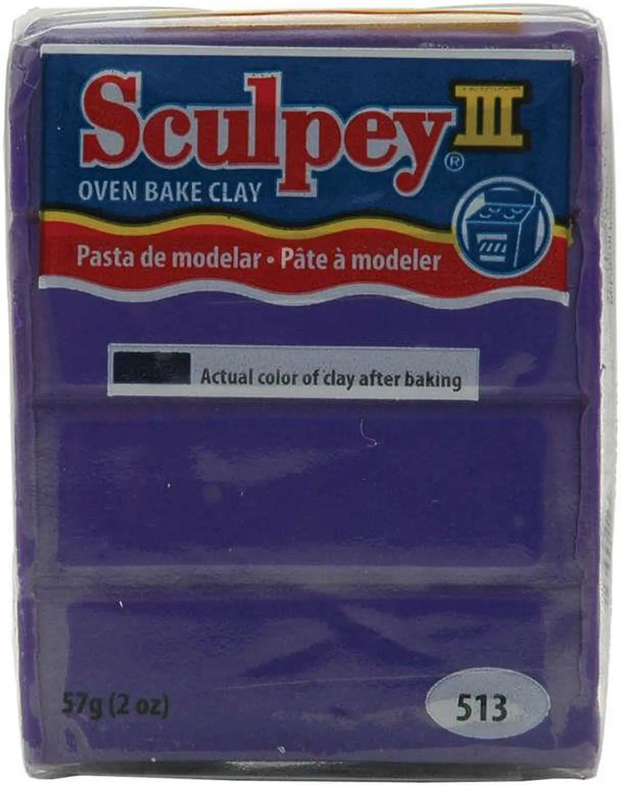 Alt view image 3 of 7 - Sculpey III Polymer Clay 2oz-Purple