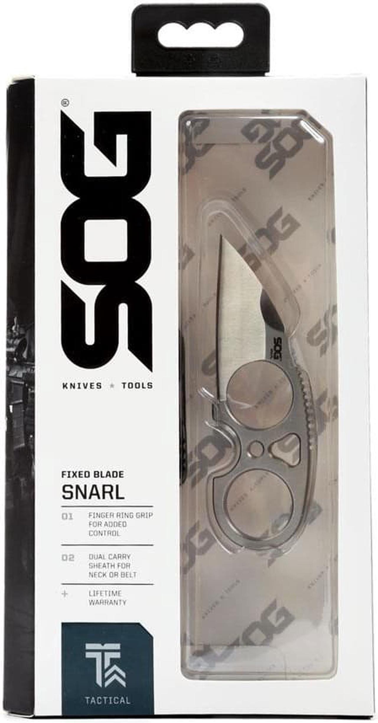 Alt view image 5 of 10 - SOG Snarl Fixed Blade Knife JB01K-CP