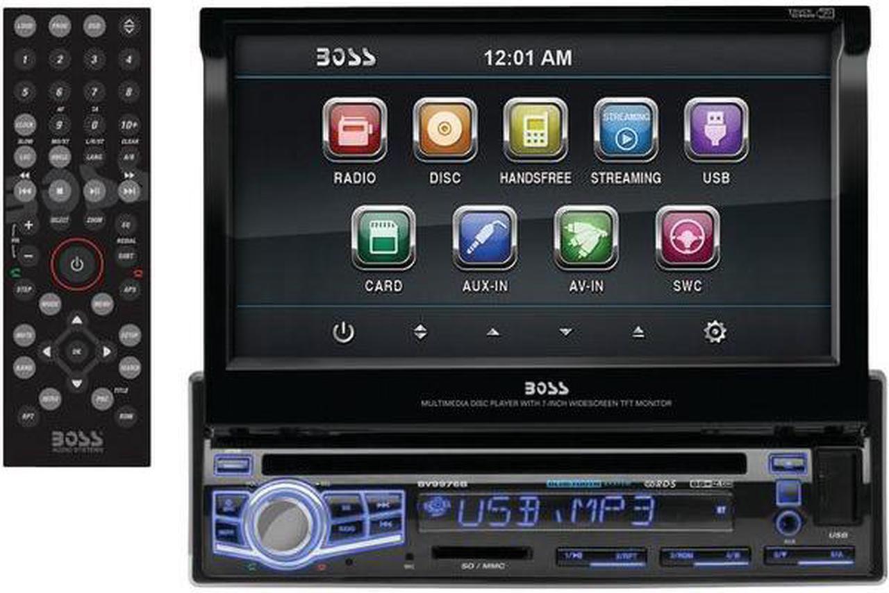 Alt view image 14 of 20 - Boss Audio BV9976B 7" Touchscreen Single-Din DVD w/ Bluetooth