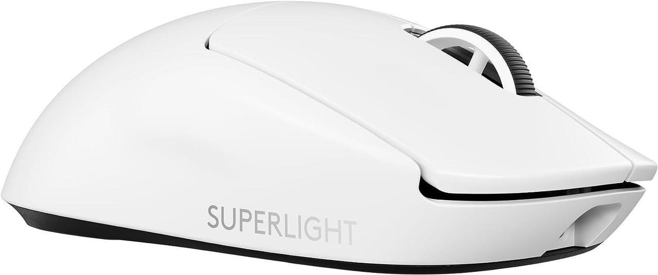 Alt view image 2 of 3 - Logitech G PRO X Superlight 2 Lightspeed Gaming Mouse - Opto-mechanical - Wireless - Rechargeable - White - 1 Pack - USB 2.0 - 32000 dpi - 5 Button(s) - 5 Programmable Button(s)