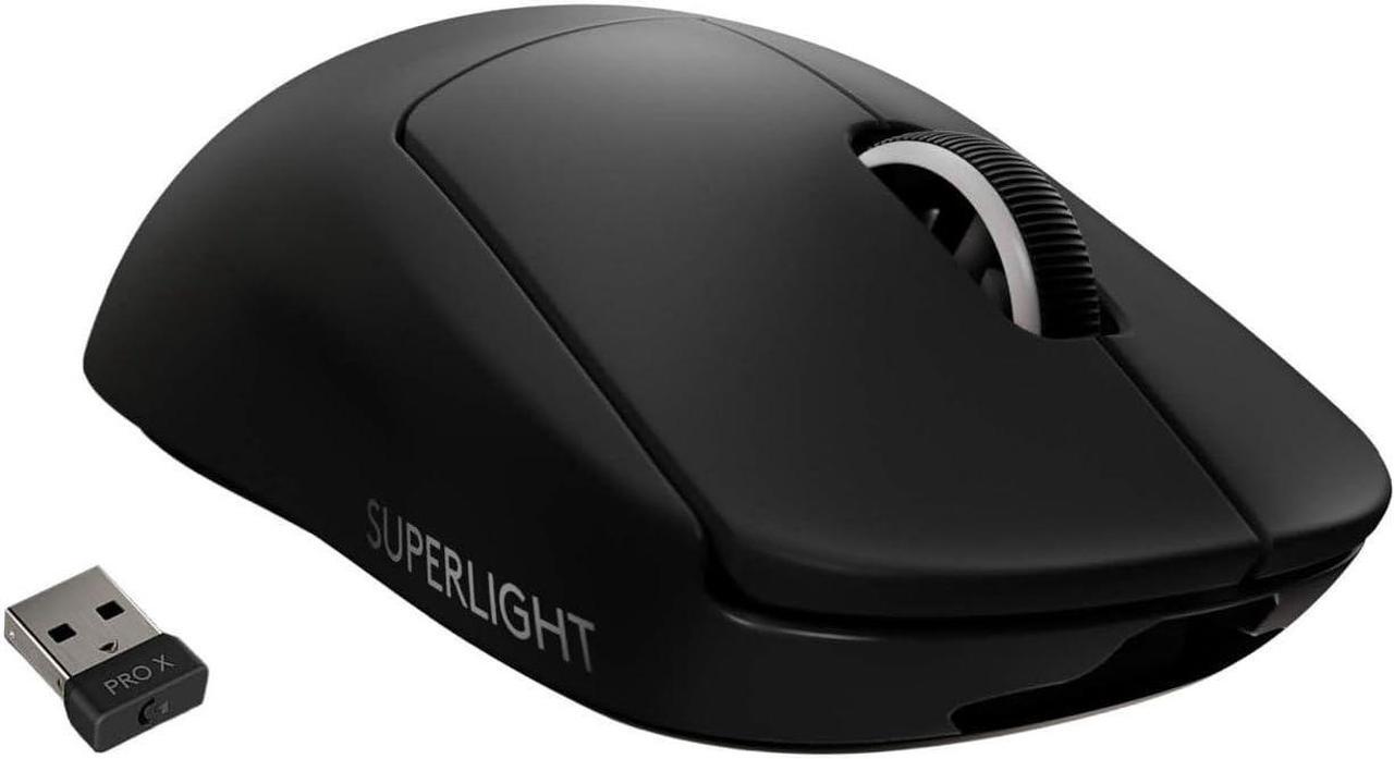 Alt view image 10 of 10 - Logitech G PRO X Superlight Lightspeed Wireless Optical Gaming Mouse with 5 Programmable Buttons, Hero 25K Sensor PC/Mac Compatible (910-005878) - Black