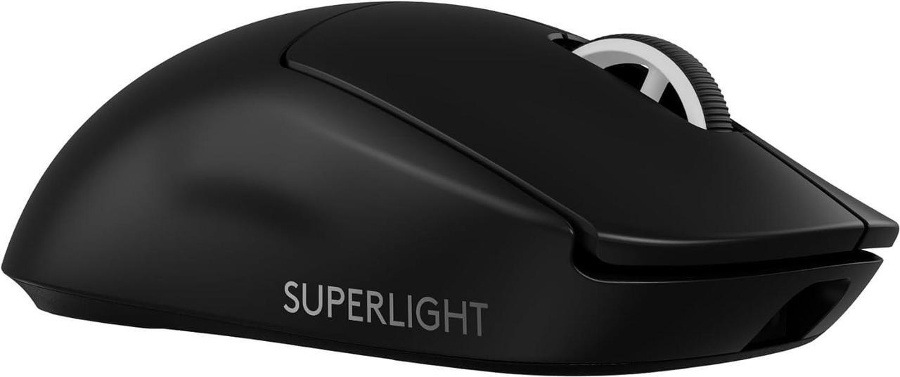 Alt view image 2 of 2 - Logitech G PRO X Superlight 2 Lightspeed Gaming Mouse - Opto-mechanical - Wireless - Rechargeable - Black - 1 Pack - USB 2.0 - 32000 dpi - 5 Button(s) - 5 Programmable Button(s)