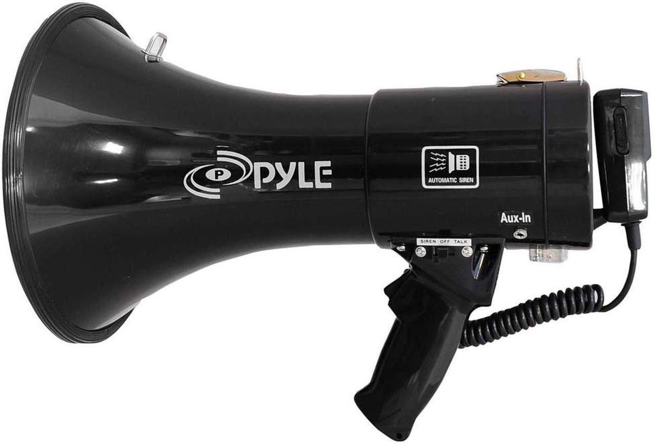 Alt view image 3 of 4 - PYLE PMP53IN Black 50 Watts Professional Piezo Dynamic Megaphone w/3.5mm Aux-In For Digital Music/iPod