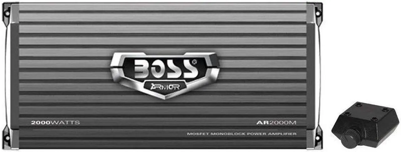 Main image of Boss Armor AR2000M 2000 Watt Monoblock A/B Amplifier Car Audio Amp & Bass Remote