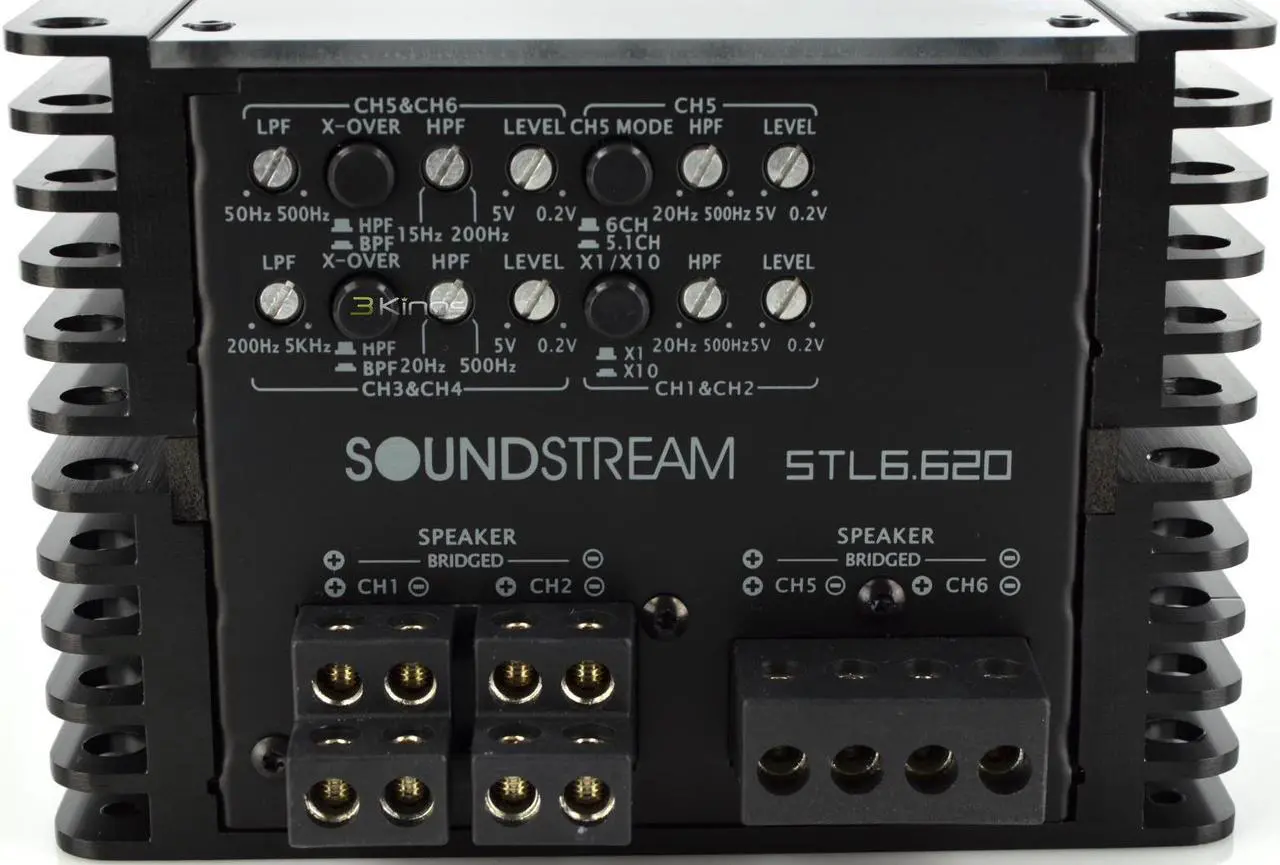 Alt view image 5 of 7 - Soundstream 6 Channel Amplifier STL6.620