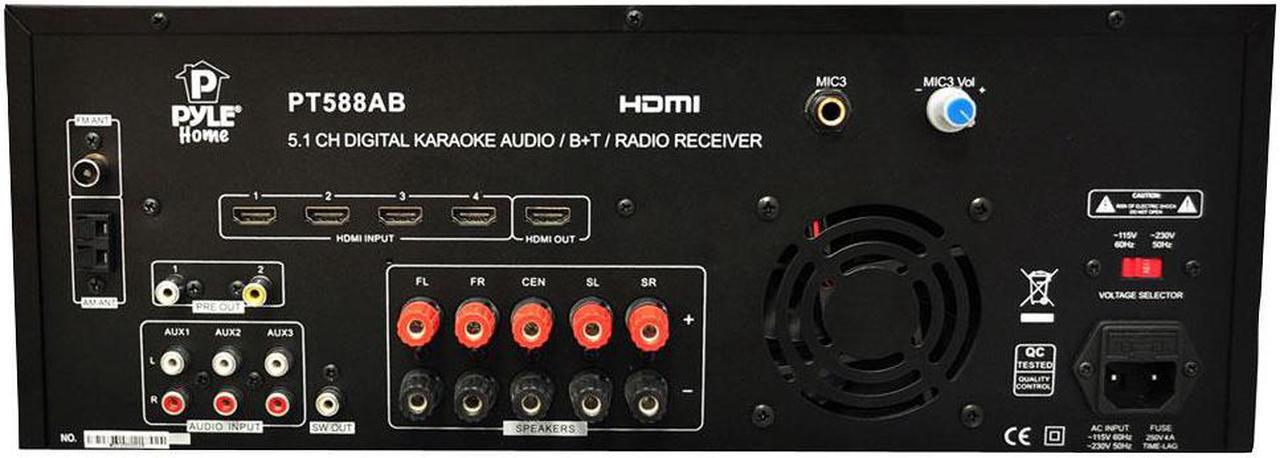 Alt view image 3 of 11 - New Pyle Pt588ab 5.1 Ch Home Theater Am Fm Receiver & Amplifier W/ Bluetooth