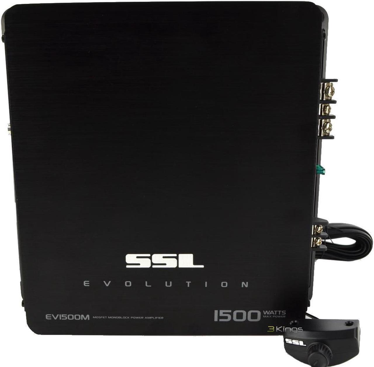 Main image of Sound Storm Laboratories EV1500M 1,500-Watt Monoblock Amplifier with High/Low Crossover Remote Subwoofer Level Control