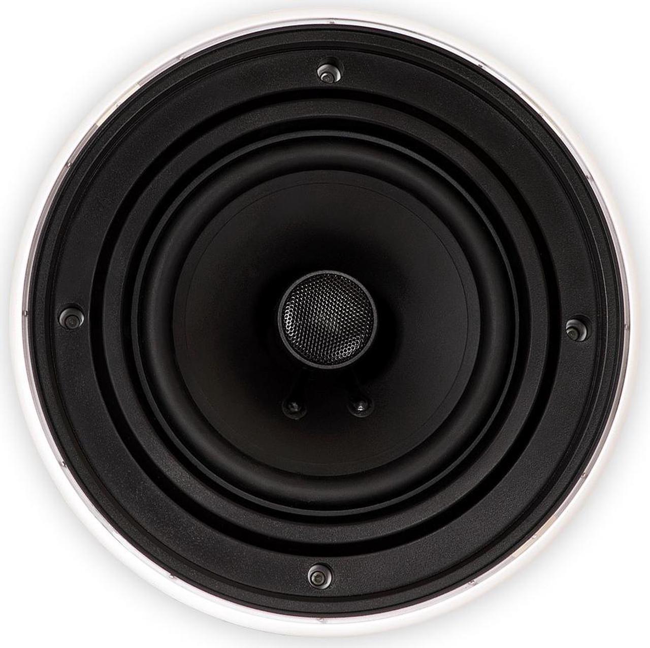 Alt view image 3 of 5 - Theater Solutions TSQ670 Flush Mount 70 Volt Speakers with 6.5" Woofers In Ceiling 3 Pair Pack