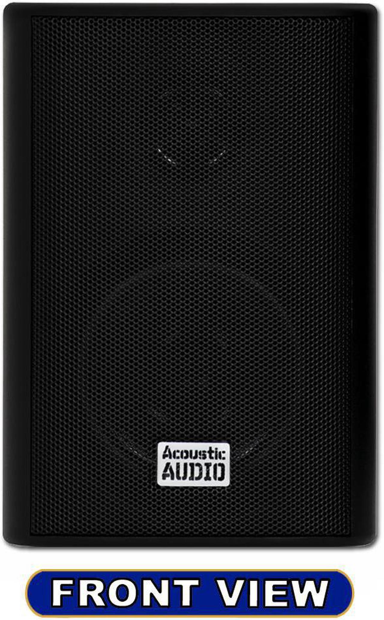 Alt view image 5 of 6 - Acoustic Audio AA351B Indoor Outdoor 2 Way Black Speakers 2000 Watt 4 Pair Pack AA351B-4Pr