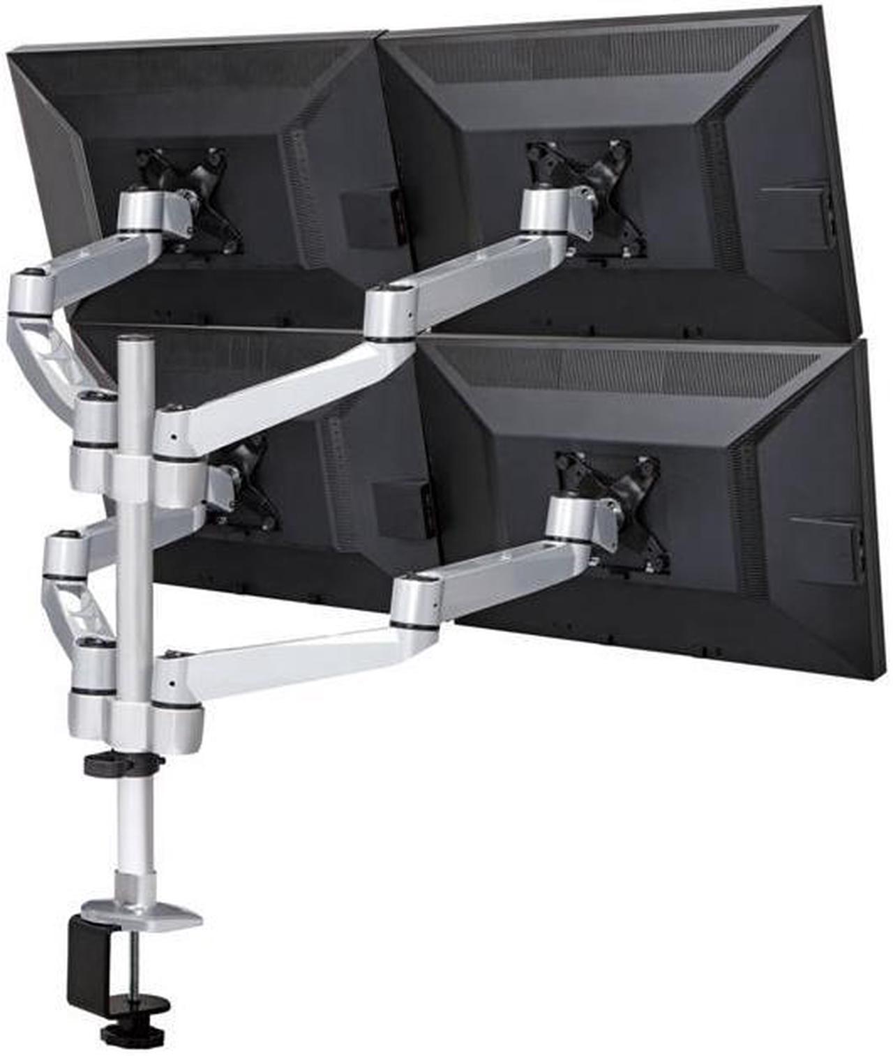 Cotytech Four Monitor Desk Mount Quick Release Swing Arm With 2-in-1 Base