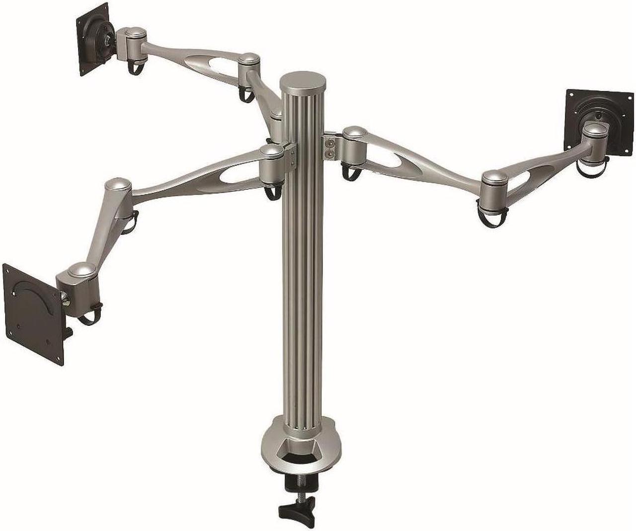 Cotytech Triple Monitor Desk Mount Dual Arm - Clamp Base