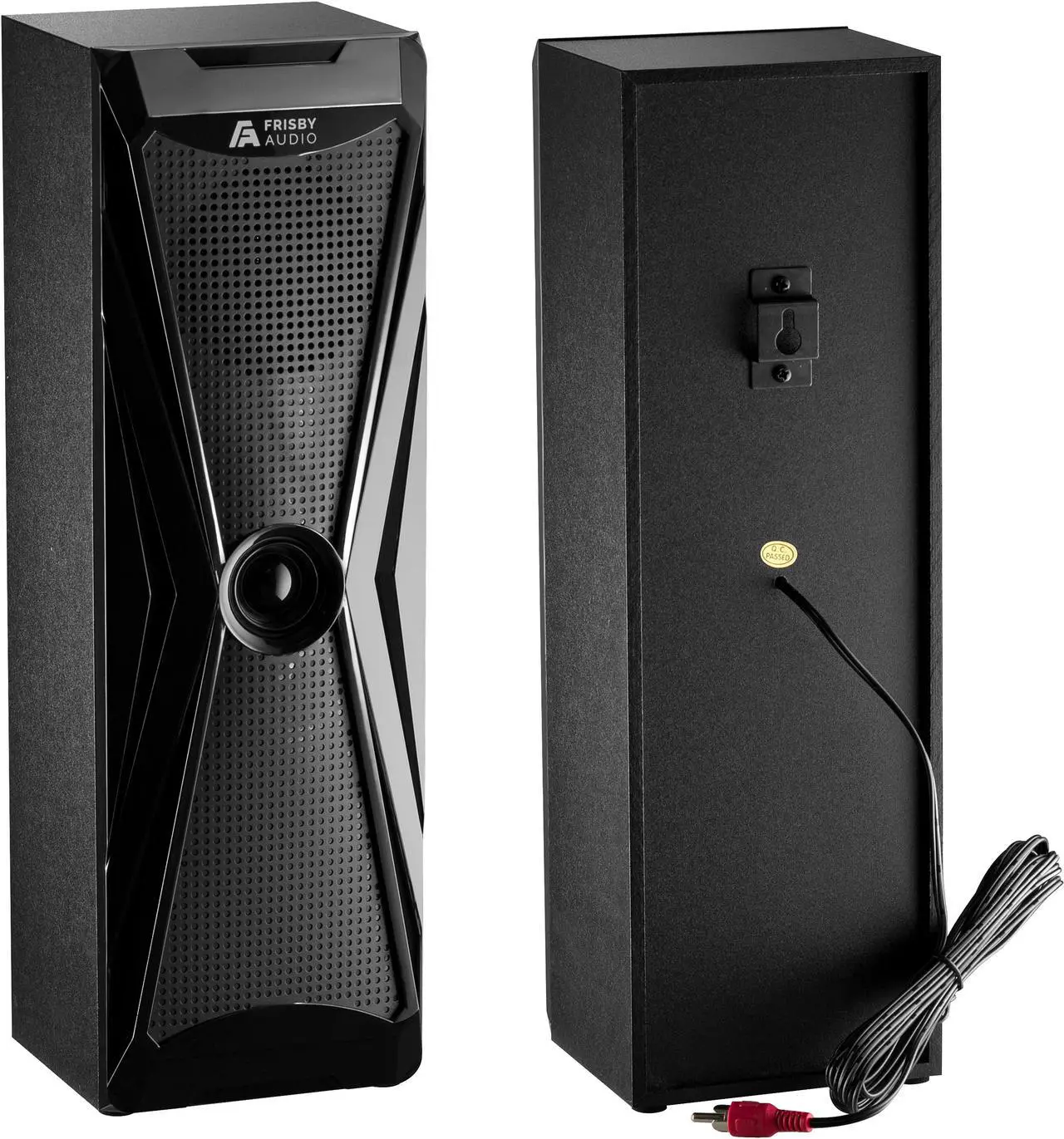 Alt view image 4 of 7 - Frisby Audio 125 Watt Home Theater 5.1 Surround Sound Speaker System with Subwoofer, Bluetooth Wireless Streaming from Devices & Media Reader, RGB LED Pulse Lighting, Digital Optical Input – Black