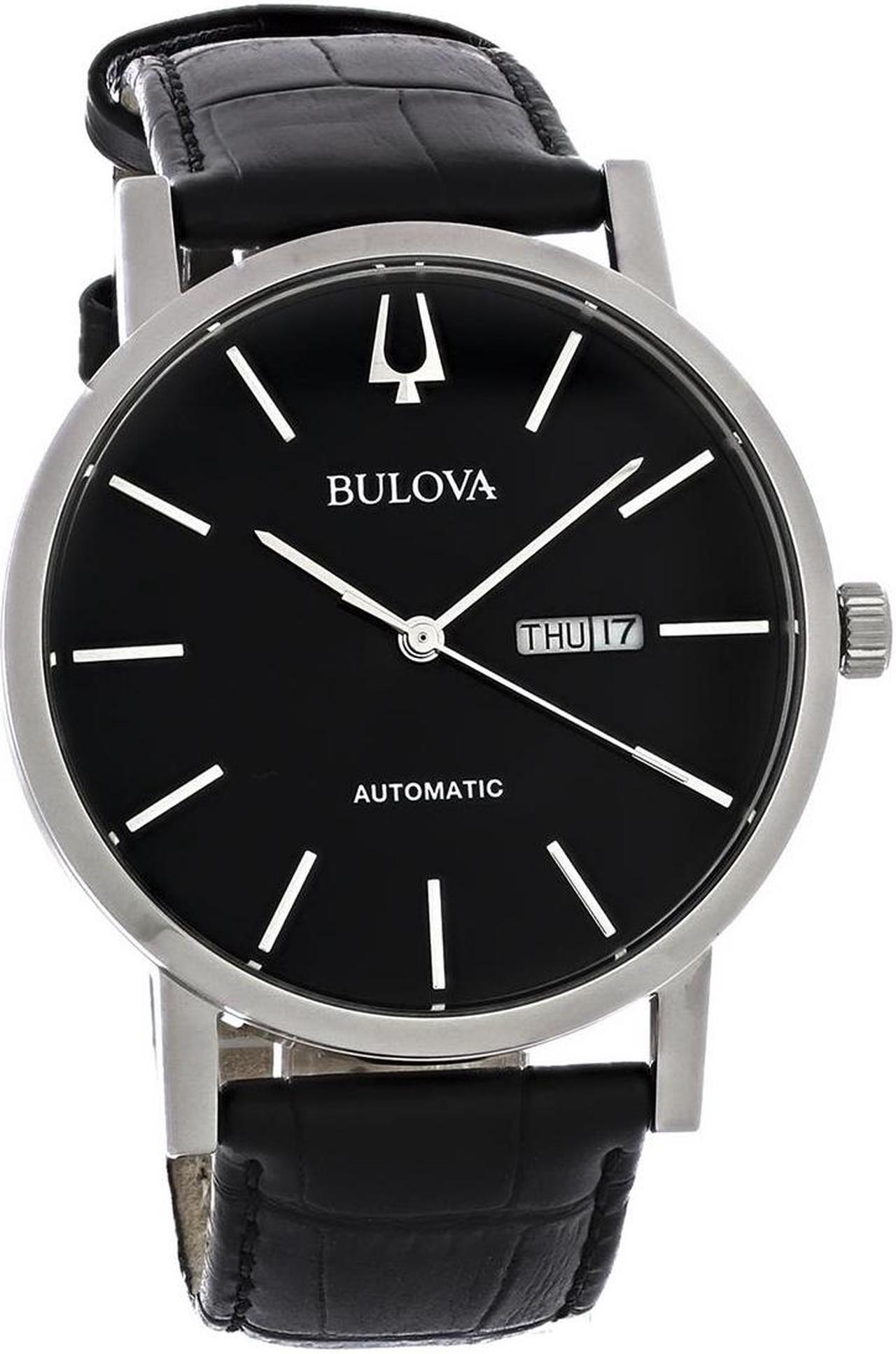 Alt view image 6 of 7 - Bulova 96C131 Classic Automatic Men's Watch Black 42mm Stainless Steel