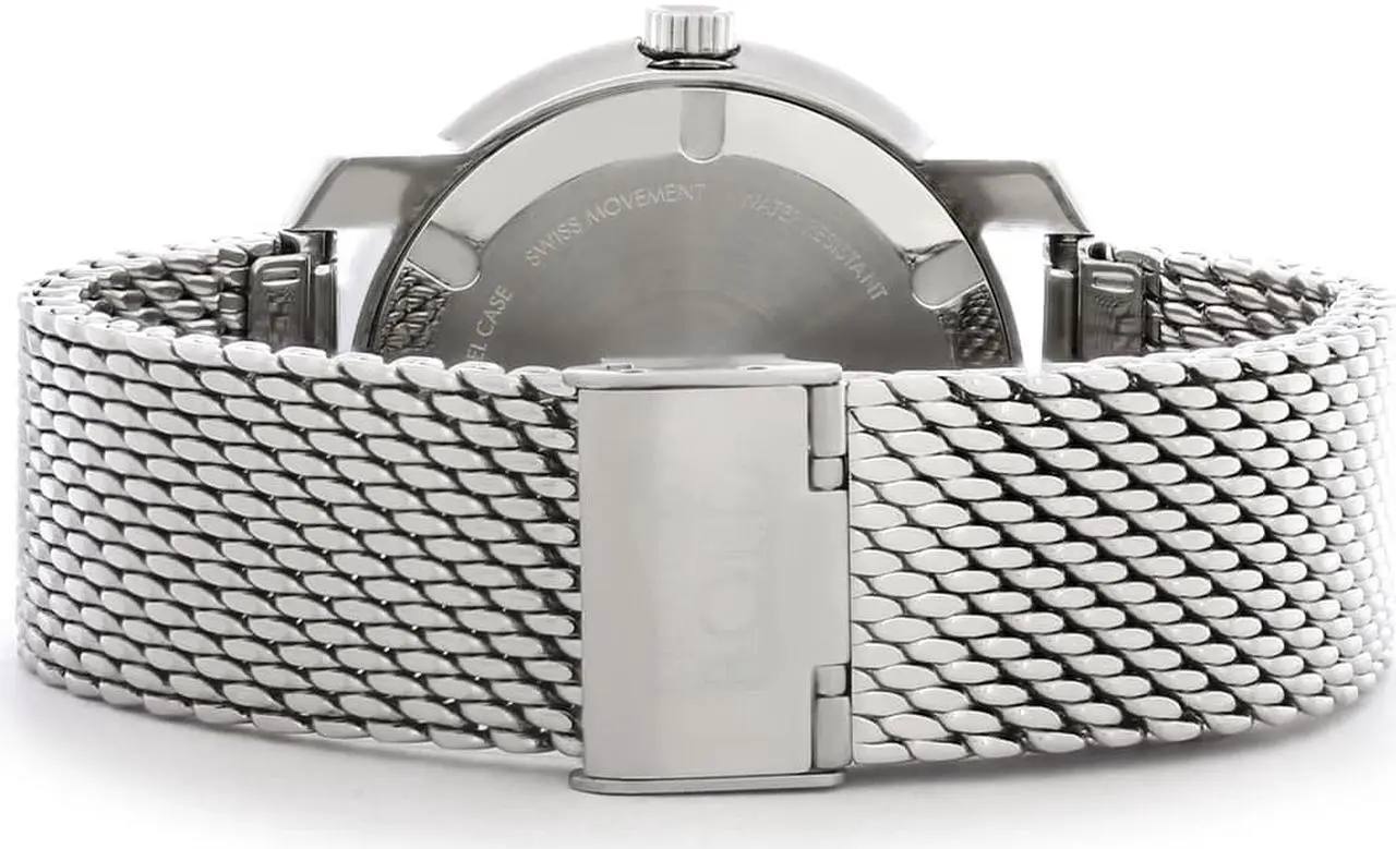 Alt view image 11 of 14 - Movado Bold Sport Mens Silver Dial Mesh Bracelet Swiss Quartz Watch 3600768