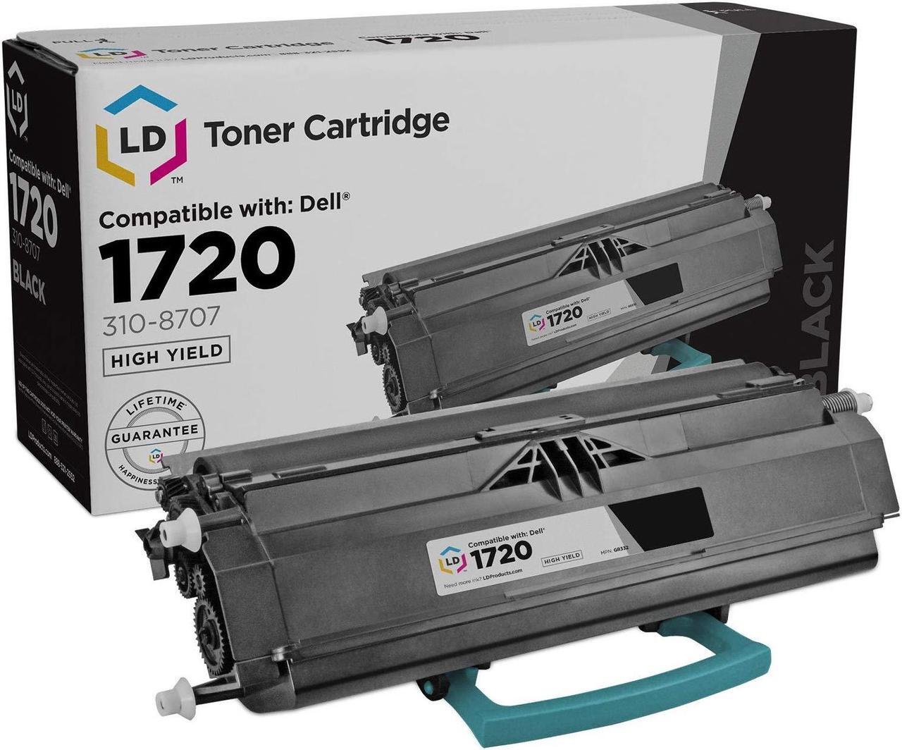 Main image of LD Products Replacement Toner Cartridge for Dell Color Laser 1720 310-8707 GR332 (Black)