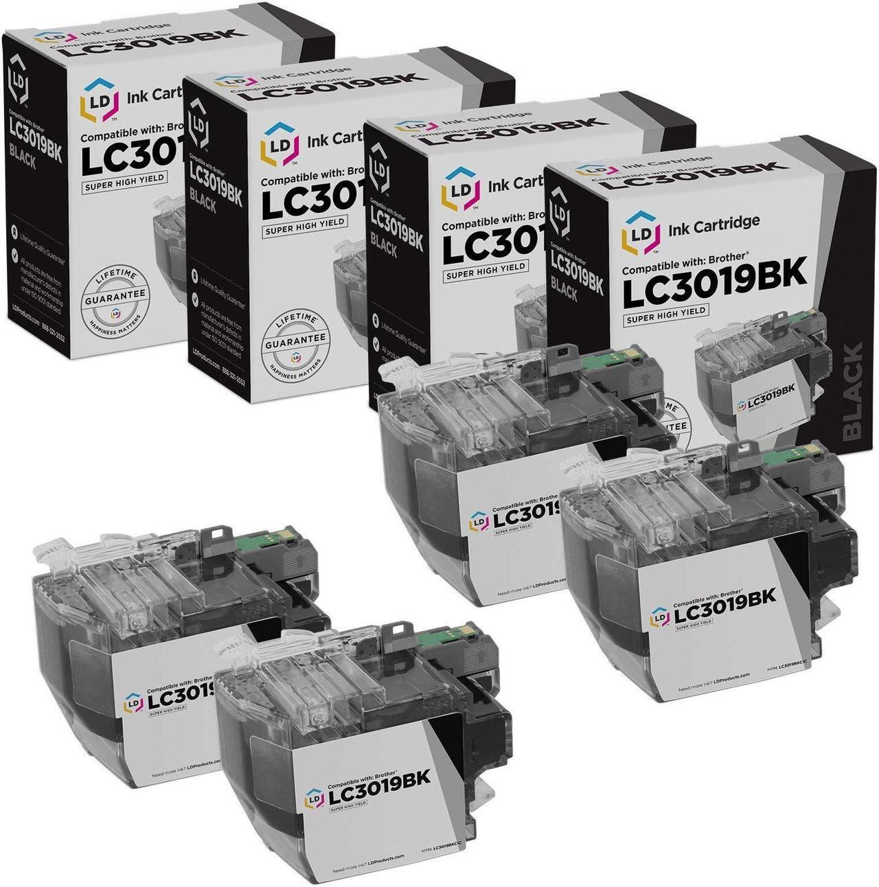 Main image of LD Compatible Ink Cartridge Replacement for Brother LC3019BK Super High Yield (Black, 4-Pack) Compatible with MFC-J5330DW MFC-J5335DW MFC-J5730DW MFC-J6530DW MFC-J6930DW