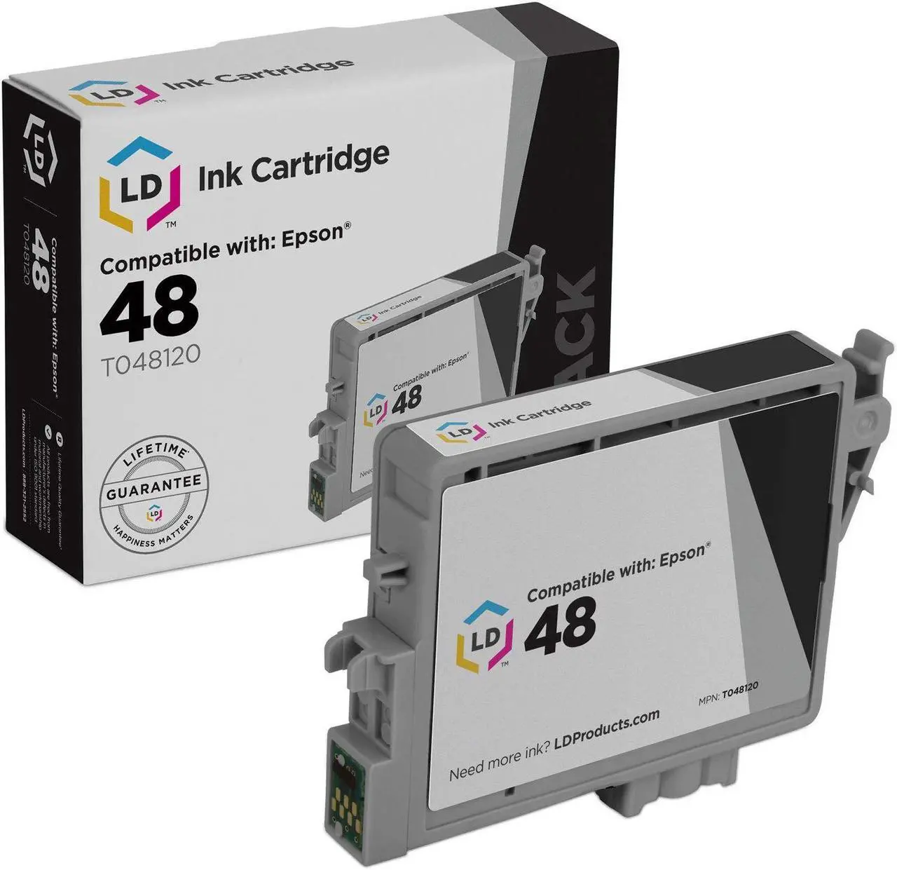 Main image of LD Products Remanufactured Ink Cartridge Replacement for Epson 48 T048120 (Black)