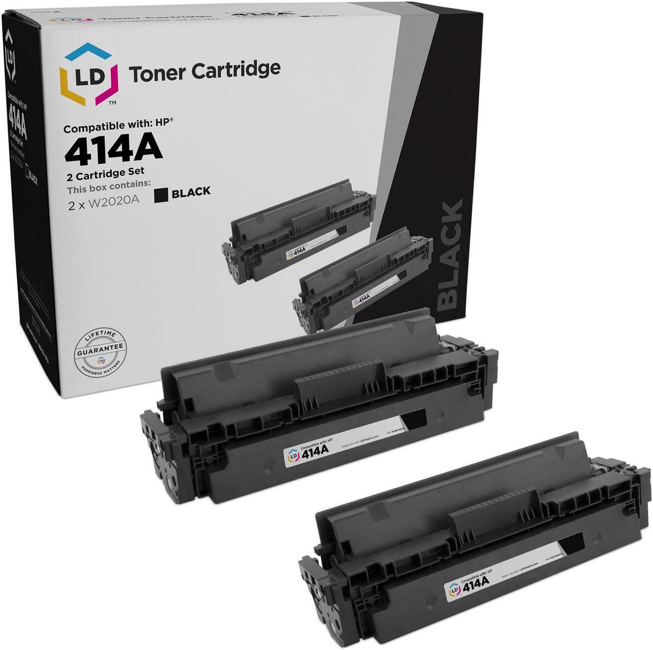 Main image of LD Products Compatible Toner Cartridge Replacement for HP 414A W2020A (Black, 2-Pack)