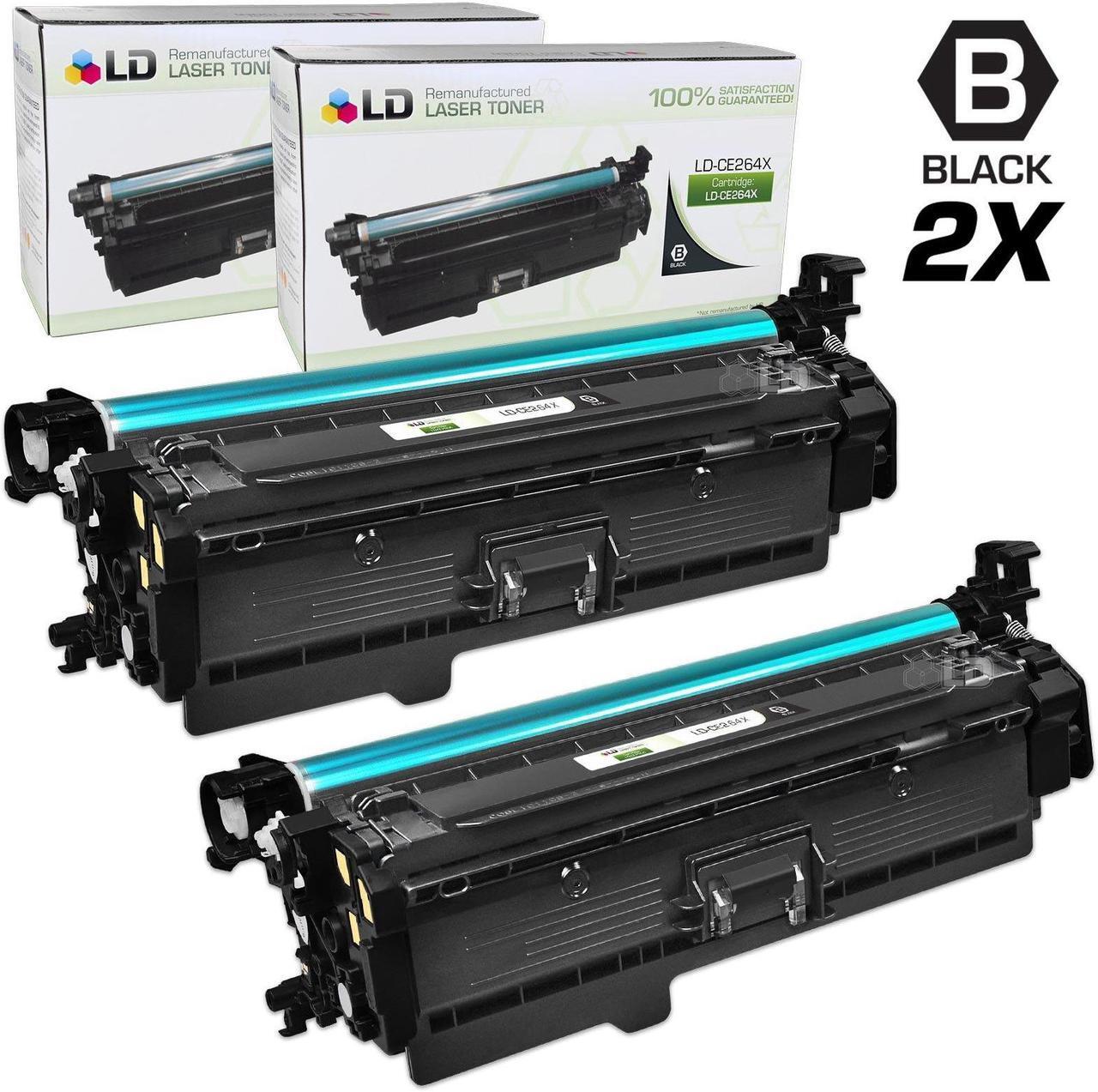 Main image of LD © Remanufactured Replacement Laser Toner Cartridges for Hewlett Packard CE264X (HP 646X) High-Yield Black (2 Pack)
