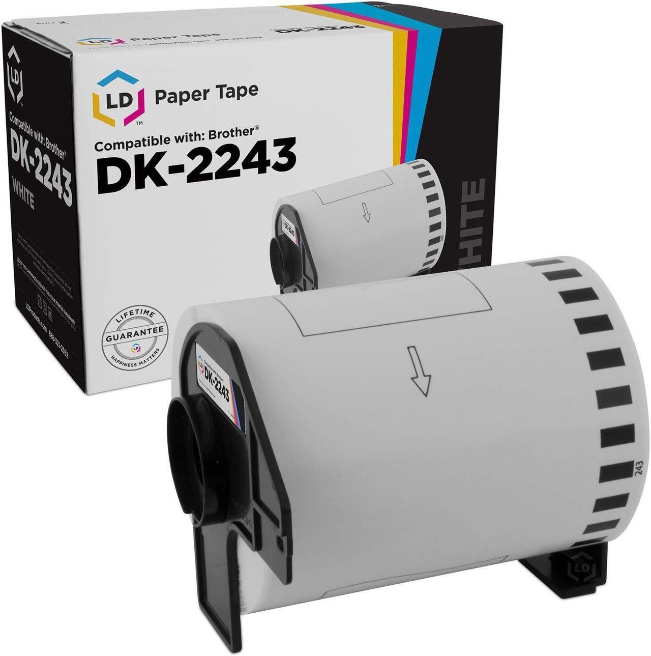 Main image of LD Products Compatible Paper Tape Replacement for Brother DK-2243 4 in x 100 ft (White)