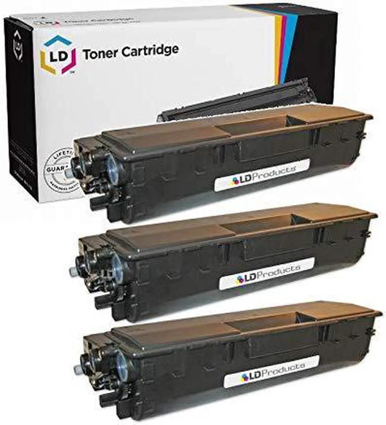 Main image of LD Products Toner Cartridge Replacement for Brother TN460 High Yield (Black, 3-Pack)