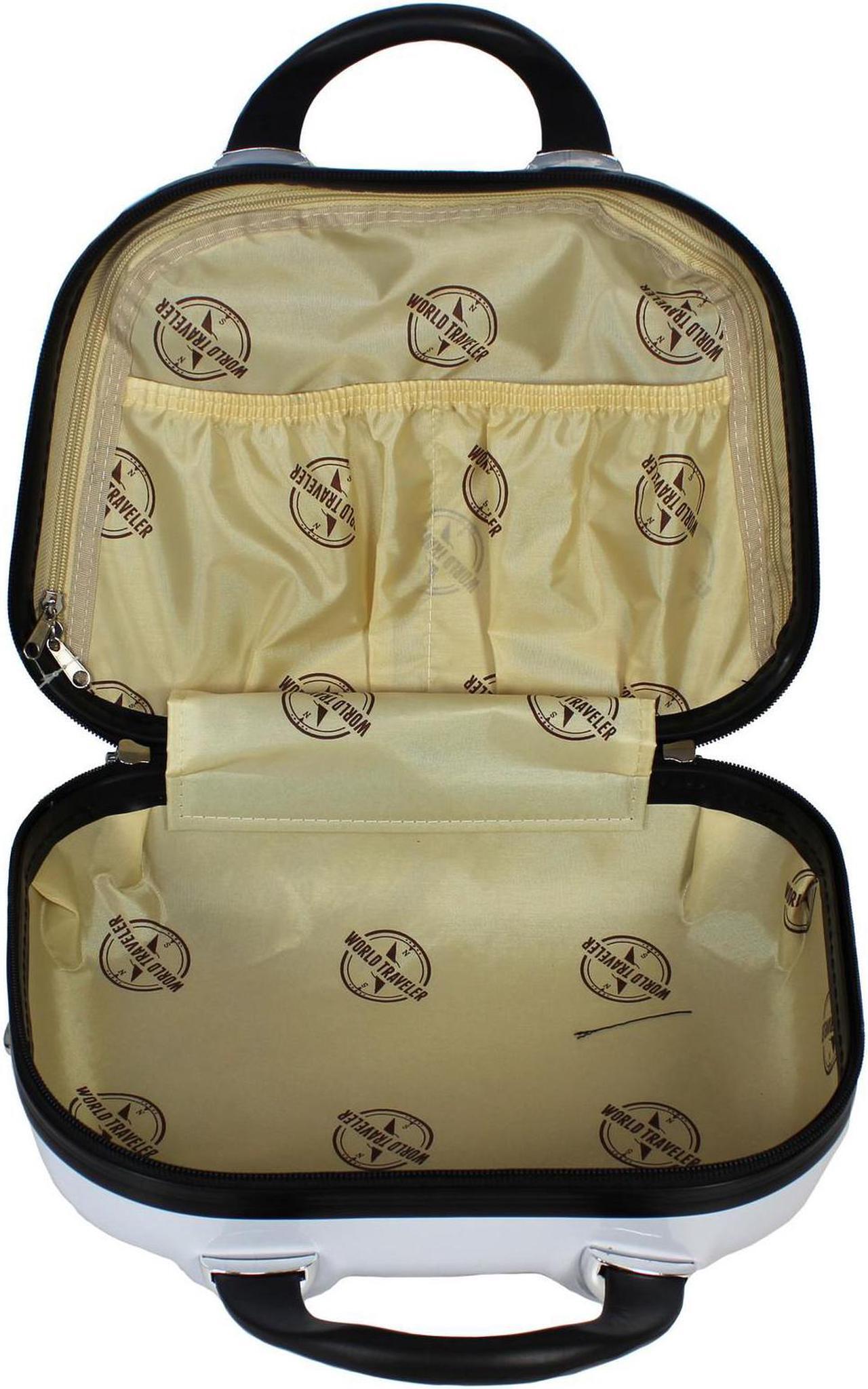 Alt view image 11 of 11 - World Traveler Butterfly 2-piece Hardside Carry-on Spinner Luggage Set