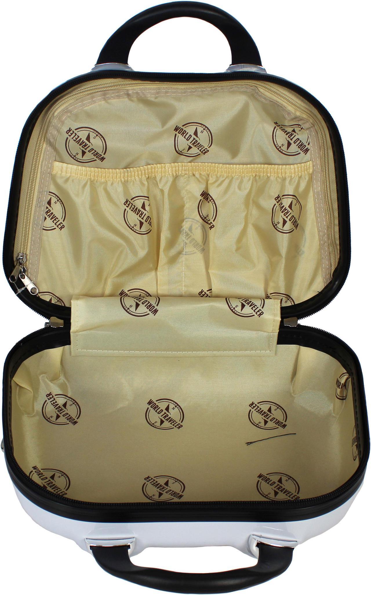 Alt view image 5 of 11 - World Traveler Butterfly 2-piece Hardside Carry-on Spinner Luggage Set