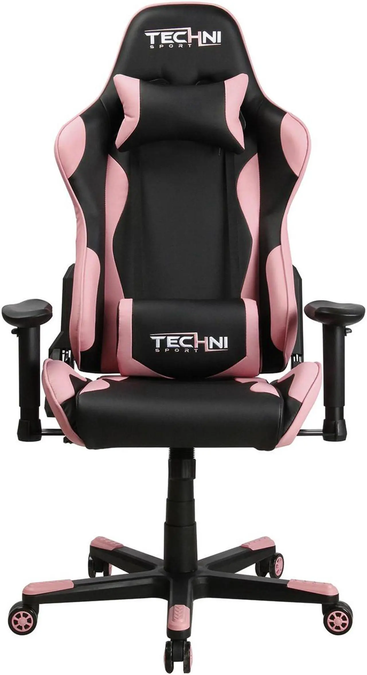 Alt view image 5 of 6 - Urban Designs Ergonomic High Back Racer Style PC Gaming Chair - Pink
