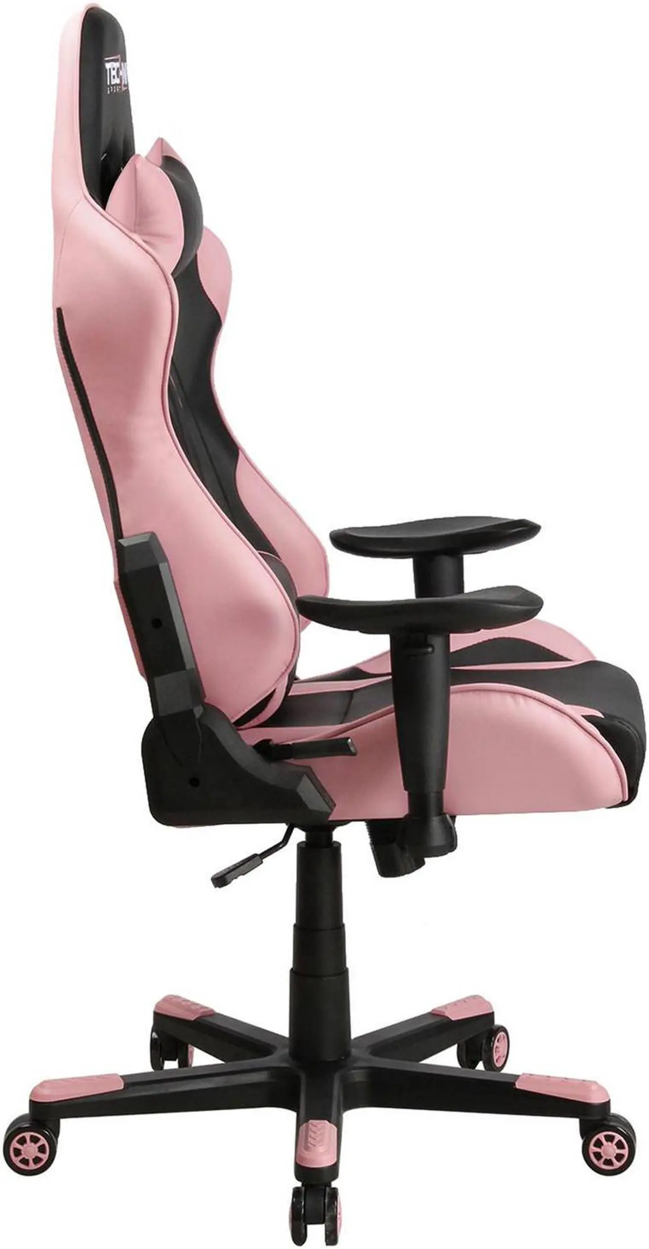 Alt view image 6 of 6 - Urban Designs Ergonomic High Back Racer Style PC Gaming Chair - Pink