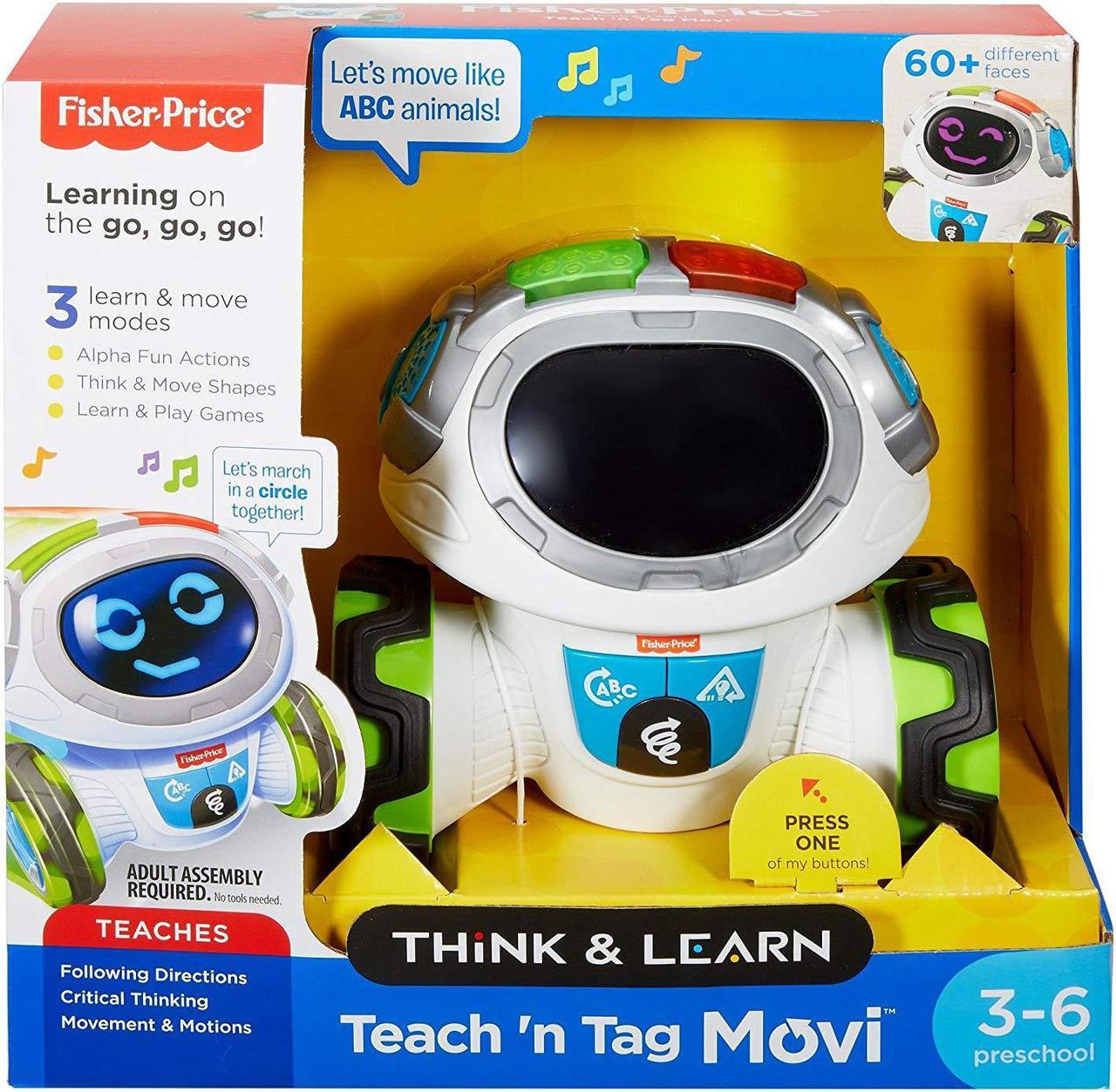 Alt view image 3 of 7 - Fisher-Price DRN78 Teach N Tag Movi Think & Learn Robot