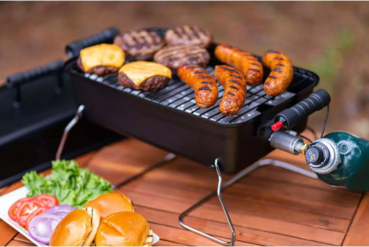 Alt view image 14 of 18 - Char-Broil 465620011 190 Sq Inch Cooking Area Portable Liquid Propane Gas Grill
