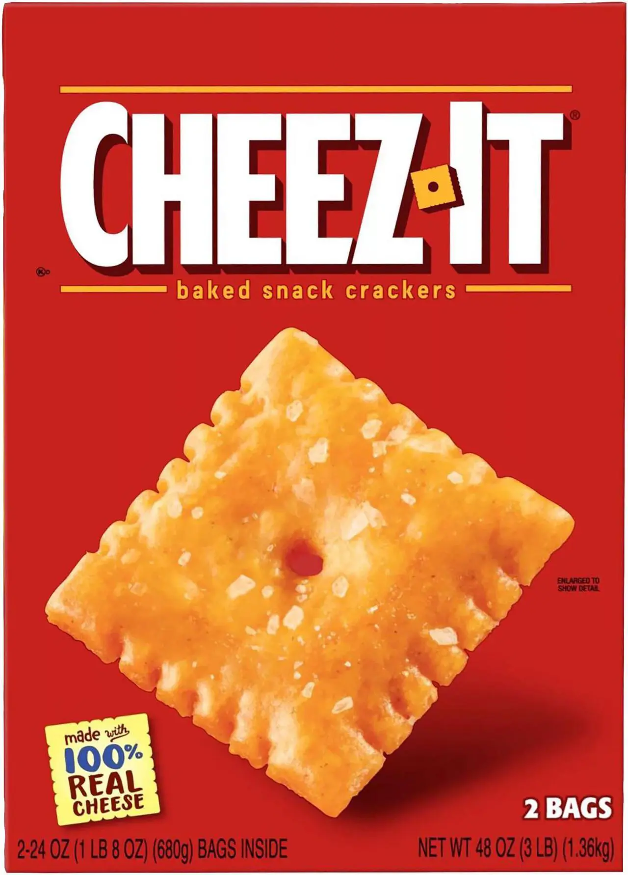 Alt view image 3 of 8 - Kellogg's Cheez-it Crackers Original 48 oz Box 2410010200