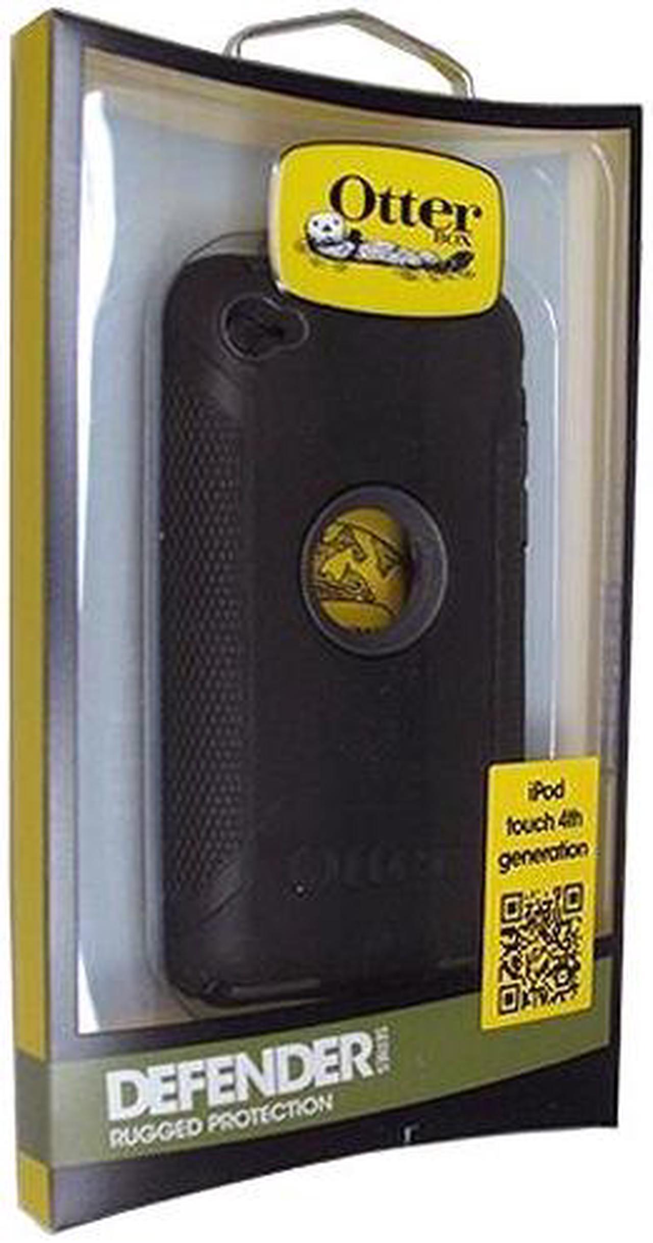 Alt view image 2 of 3 - Otterbox Defender Case for Apple Ipod Touch 4 4th Generation Coal Black/Black In Retail Box 77-20253