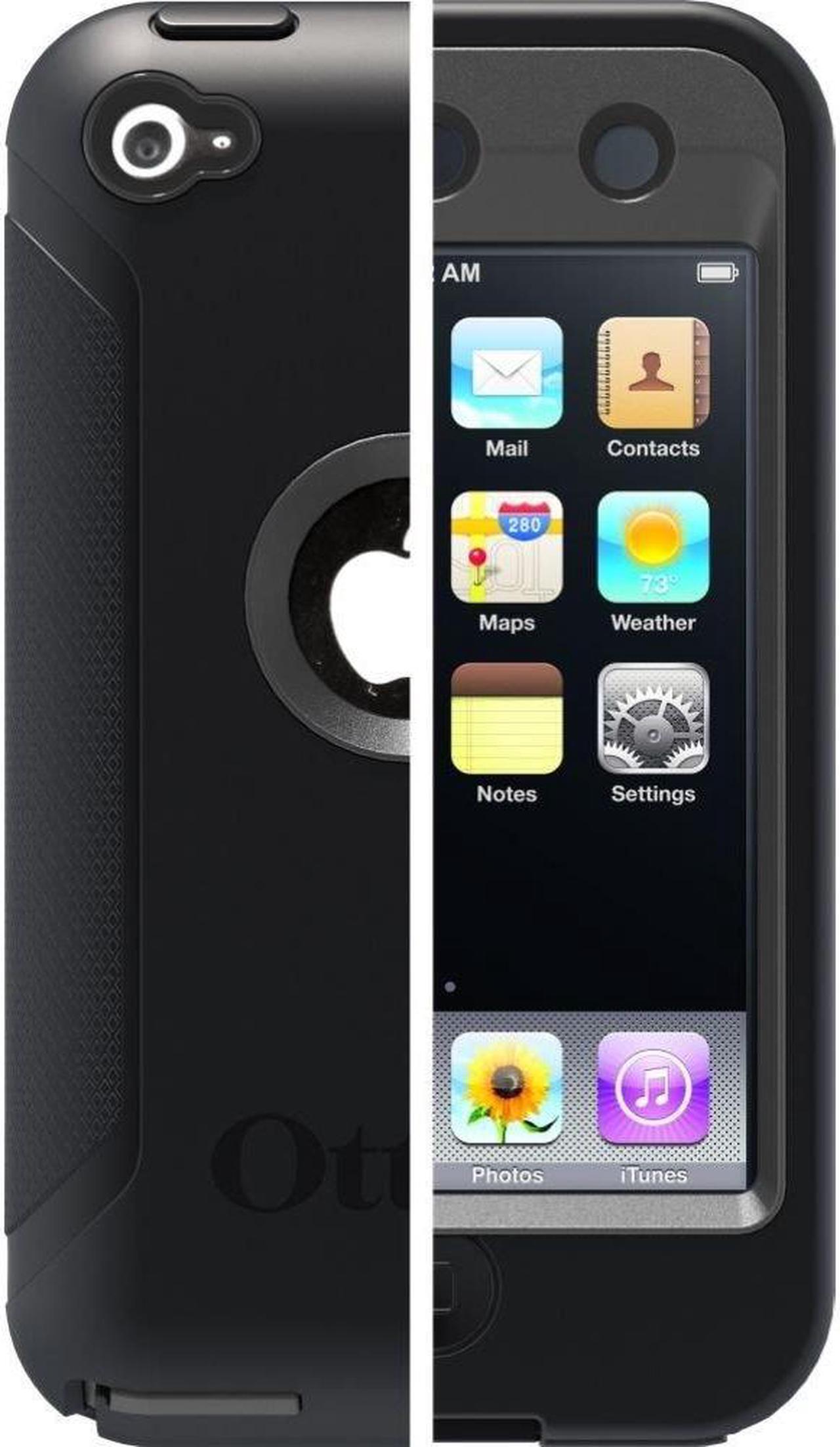 Alt view image 3 of 3 - Otterbox Defender Case for Apple Ipod Touch 4 4th Generation Coal Black/Black In Retail Box 77-20253