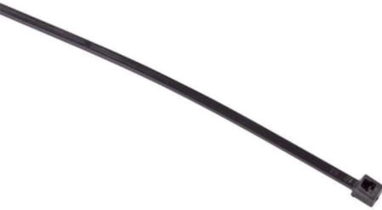 Main image of HellermannTyton - Cable Tie,8" x 1/8", Black, 30 lb./ 100 pk