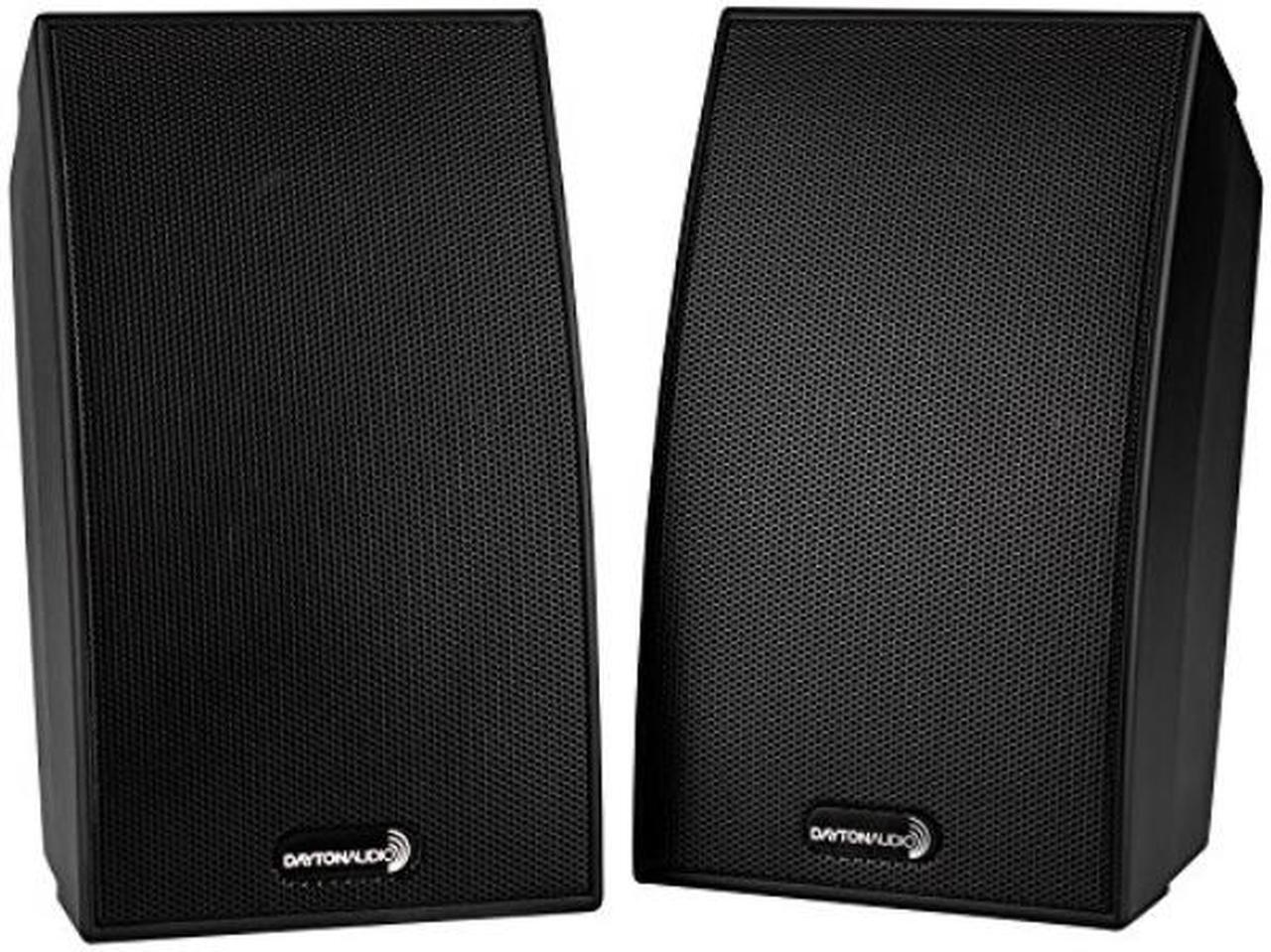 Alt view image 5 of 5 - Dayton Audio SAT-BK 2-Way Satellite Speaker Pair Black 300-670