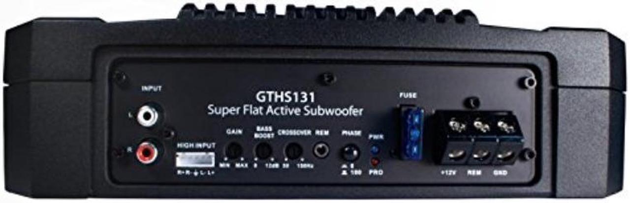 Alt view image 2 of 4 - blaupunkt gths131 200w 8" car under seat super slim powered subwoofer enclosed