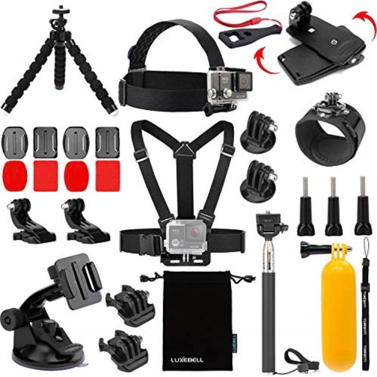 Main image of Luxebell Accessories Kit for AKASO EK5000 EK7000 4K WiFi Action camera gopro Hero 8 7 6 5/Session 5/Hero 4/3+/3/2/1 Max Fusion