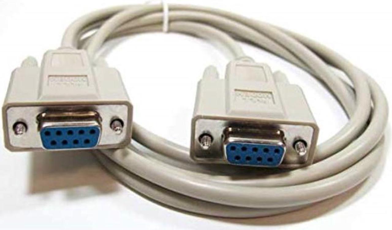 SF cable, 6 ft DB9 F/F Null Modem cable RS232