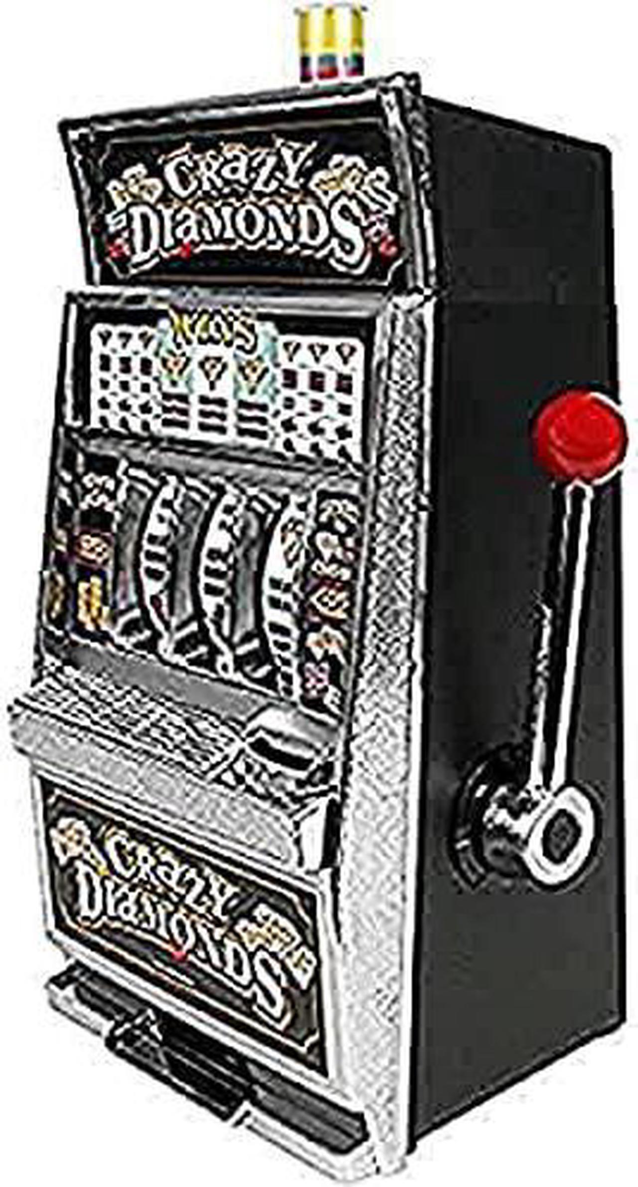Alt view image 7 of 7 - Trademark Global Crazy Diamonds Slot Machine Bank