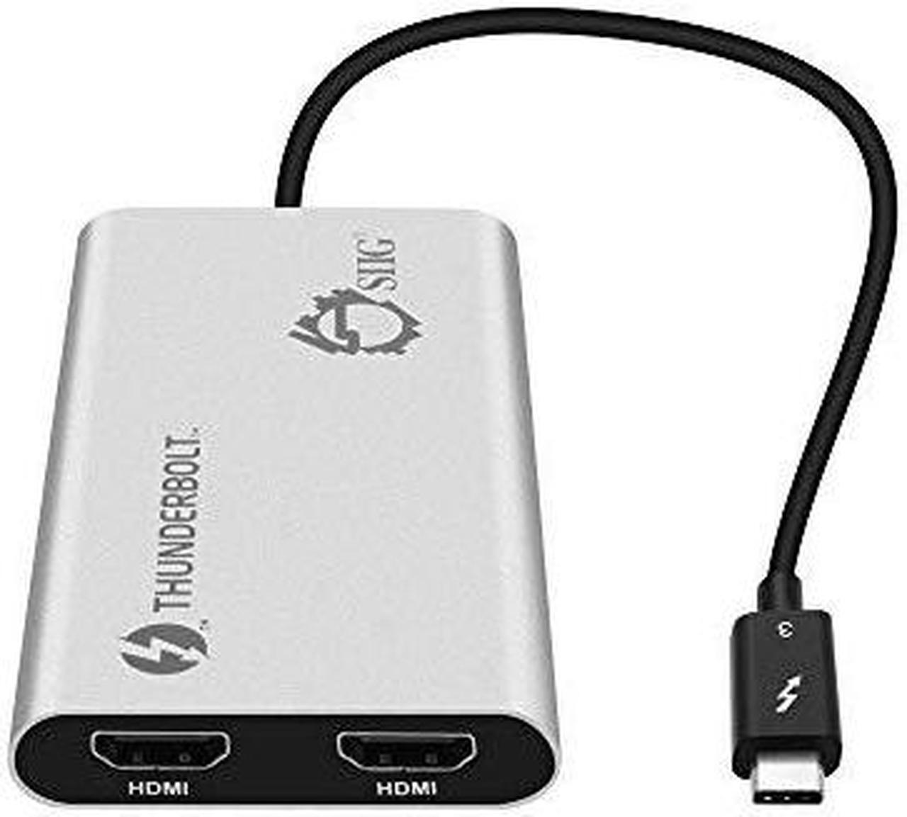 Alt view image 8 of 16 - Siig Thunderbolt V3 To Dual Hdmi Adapter - Hdmi 2.0