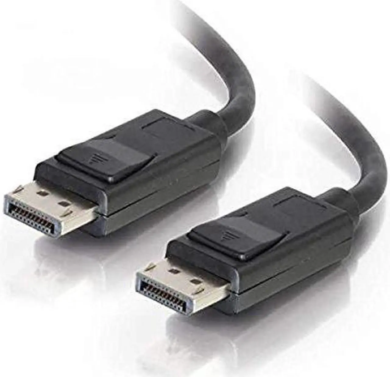 Alt view image 6 of 7 - C2G 54424 DisplayPort Cable with Latches M/M, 8K UHD Compatible - Digital Audio Video, Black (20 Feet, 6.09 Meters)