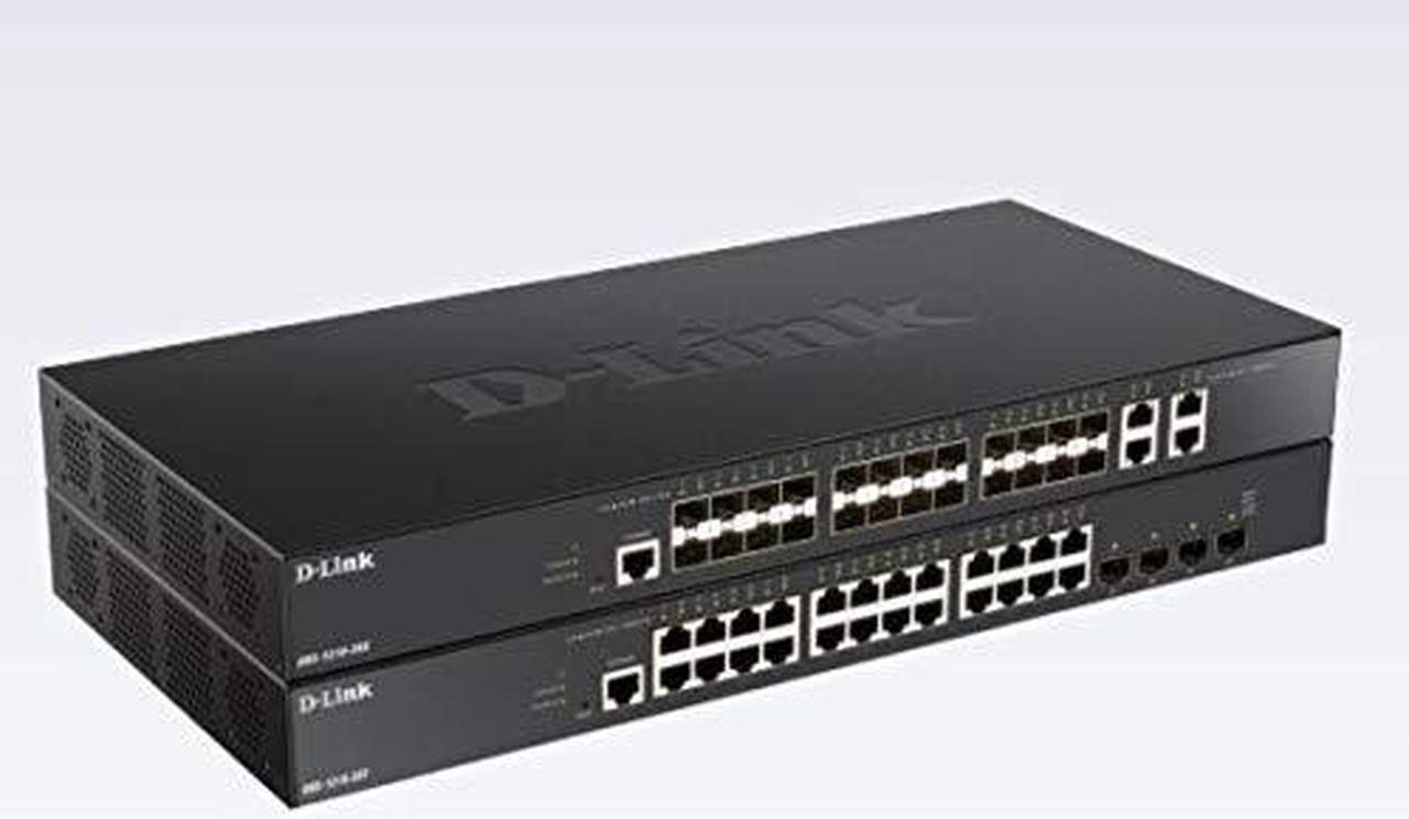 D-Link DXS-1210-28T Smart 24-port 10GBase-T + 4-port 10/25G SFP28 Smart Managed Switch