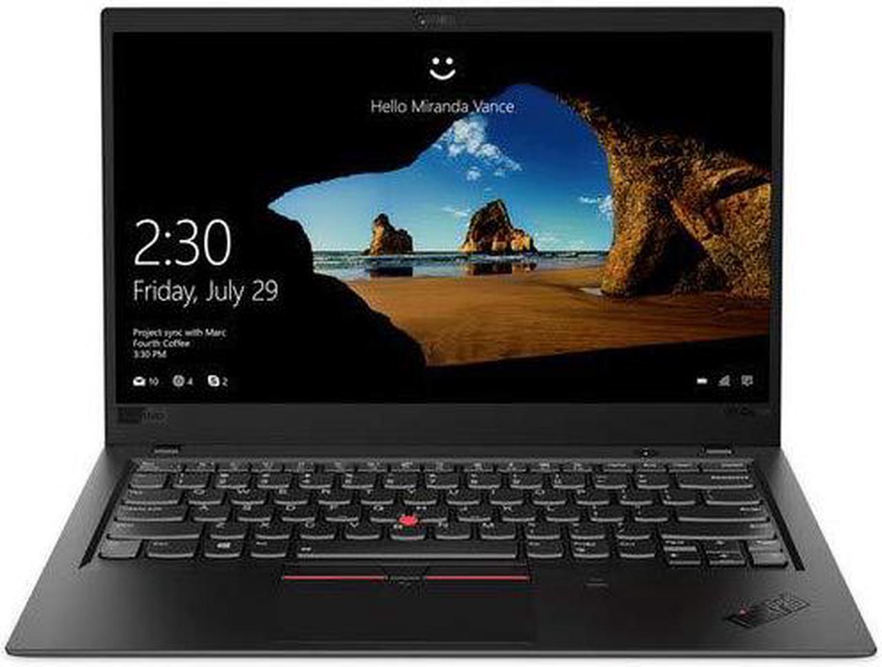 Alt view image 2 of 2 - Lenovo ThinkPad X1 Carbon 6th Gen 20KH002WUS 14" LCD Ultrabook - Intel Core i5 (8th Gen) i5-8350U Quad-core (4 Core) 1.70 GHz - 8 GB LPDDR3 - 256 GB SSD - Windows 10 Pro 64-bit (English) - 1920 x 1080 - In-plane Switching (IPS) Technolog...