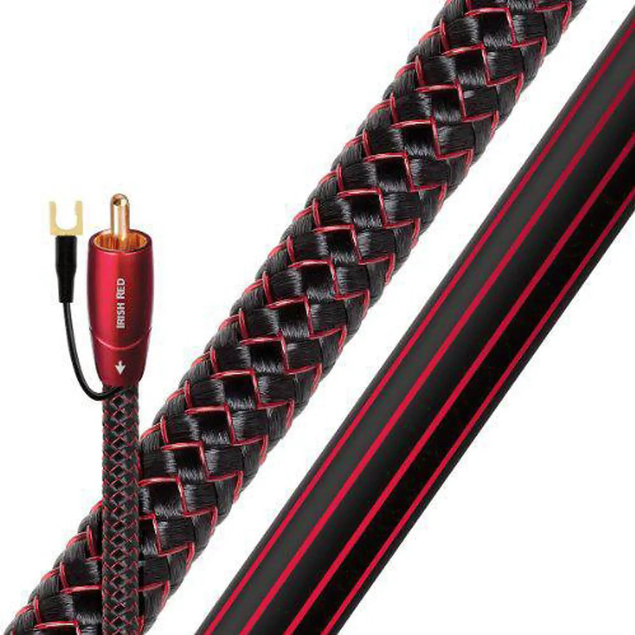 Alt view image 5 of 9 - AudioQuest Irish Red RCA Male to RCA Male Subwoofer Cable - 9.84 ft. (3m)