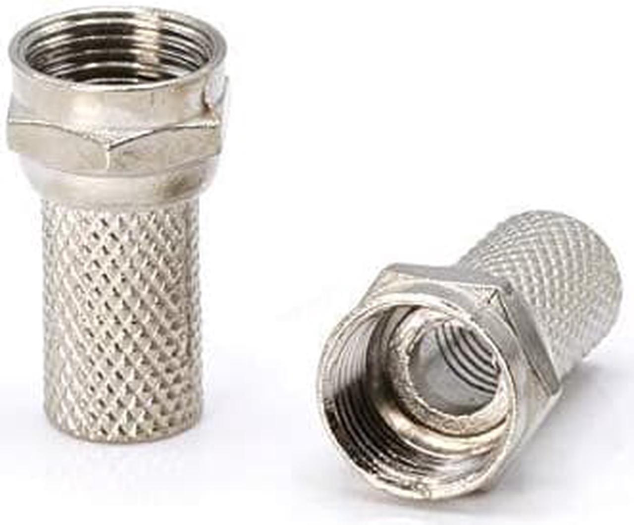 Alt view image 15 of 16 - Coaxial Cable Screw on RG6 Connector | No Tools Required | Pack of 4