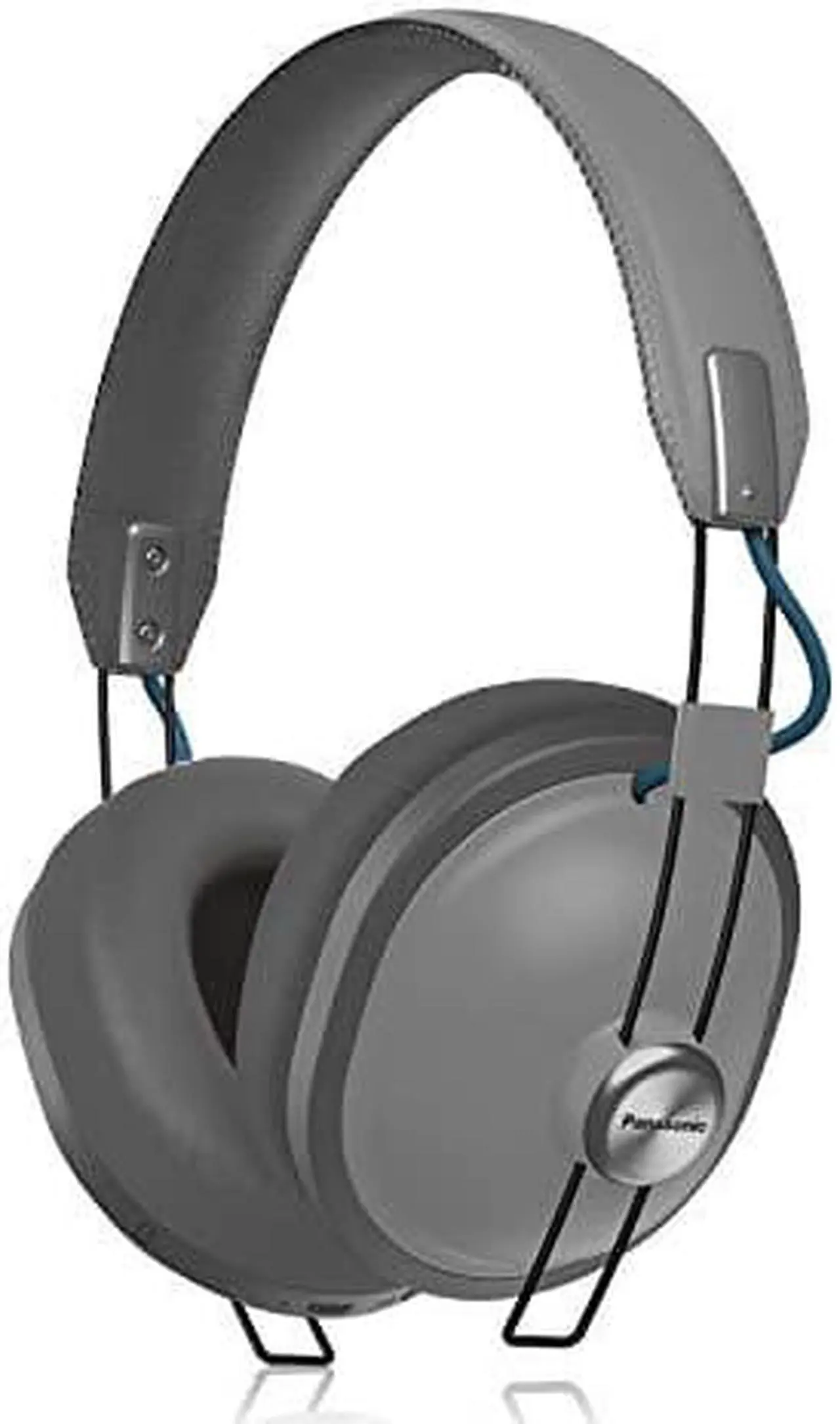 Alt view image 9 of 9 - Panasonic Retro Over-The-Ear Headphones with Bluetooth 24-Hour Playback (RP-HTX80B-H)
