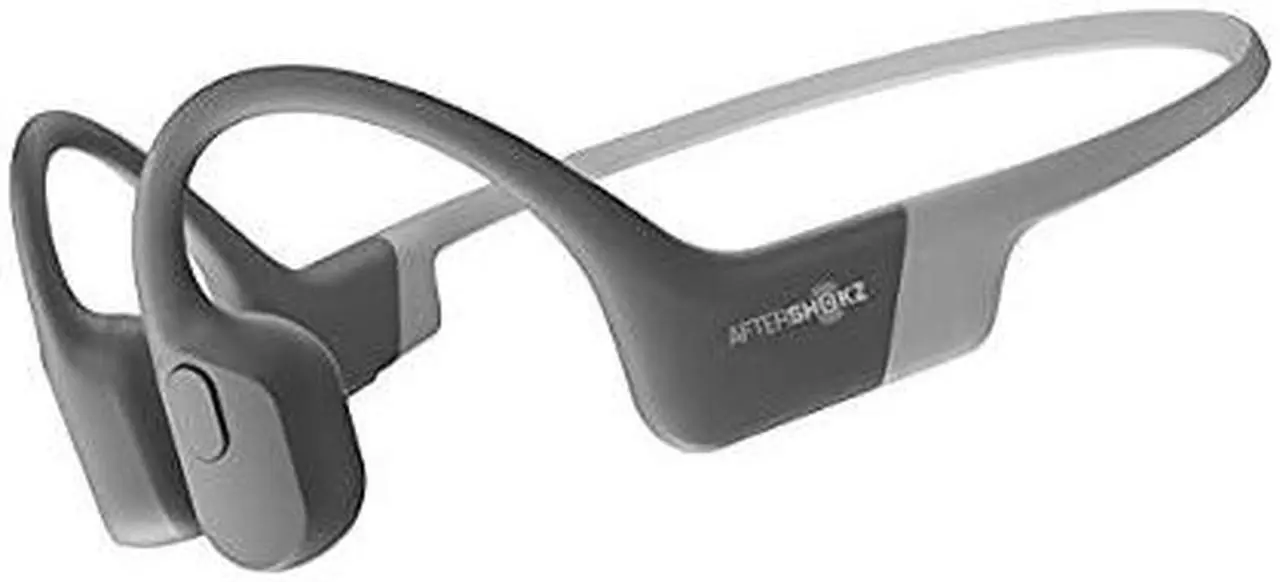 Alt view image 17 of 17 - Aftershokz Aeropex Bone Conduction Headset with Microphone (Lunar Gray)